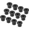 QUARKZMAN 50pz Occhielli in Gomma Diametro Montaggio 10mm ID 6mm H 11mm Guarnizioni Nere Protezione Passacavi in Gomma per Cavi Tubi