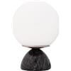 Pauleen Lampada da tavolo Shining Pearl 48192 max. 20 Watt Nero, Bianco Marmo, Vetro E14