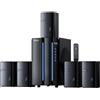 Bobtot Surround Sound Systems - Sistema Home Theater - Subwoofer da 800 Watt di potenza massima da 6,5 pollici, altoparlanti stereo con cavo 5.1/2.1, bassi forti con ingresso ottico Bluetooth