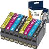 OGOUGUAN Licai 603XL - Cartucce d'inchiostro compatibili con Epson 603 603 XL per Epson Expression Home XP-2100 XP-2105 XP-4105 XP-4100 XP-3100 XP-3105 WF-2850DWF WF-2835DWF WF-2830DWF WF-2810DWF WF-2810DWF