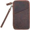 DONBOLSO Porta Passaporto in Pelle Orlando - Porta Documenti, Carta d'Identità, Carte d'Imbarco, Organizzatore di Viaggi, Portafoglio Unisex e Personalizzabile - Marrone Vintage