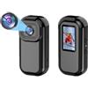 Generic Hanzete Mini Action Camera WiFi 1080P 30fps Videocamera digitale con schermo LCD da 0,96 pollici Batteria integrata Rechrageable Rilevamento del movimento con supporto magnetico posteriore Clip Cover