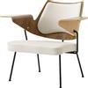 tradition &tradition - Poltrona imbottita RFH - Legno naturale - Schiuma HR - Designer Robin Day
