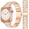 JJii Sung Bling Bracciale in Diamanti compatibile con Apple Watch Cinturino 38mm 40mm 41mm 42mm 44mm 45mm 46mm 49mm, Bracciale in Acciaio Inossidabile Diamanti Donne per iWatch Ultra SE 10 9 8 7 6 5 4 3 2 1