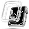 iVoler 3 Pezzi Cover per Apple Watch 41mm / 40mm SE (2025/2022 / 2020) Series 9 8 7 6 5 4 (Senza Pellicola Protettiva), Custodia Trasparente Sottile Morbida TPU Antiurto Anti-Graffio iWatch Case