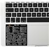 Quick Last One - Adesivo per Scorciatoie da Tastiera per Mac - Shortcut Sticker - Aumenta la tua produttività con le scorciatoie essenziali (Nero, 1)