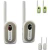 Moni Baby monitor istinto materno per bambini fino a 1,3 km di portata, ricevitore con clip da cintura, colorazione:grigio