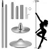 Roluck - Palo da pole dance, da ballo, diametro 45 mm, lunghezza regolabile, set di danza professionale, portatile, rimovibile, con funzione statica e a rotazione
