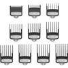 Wahl Premium Cutting Guides con borsa in polietilene - Set di pettini per tagliacapelli premium - Da 1,5 mm a 25 mm - Adatto a tutti i tagliacapelli con cavo Wahl - 10 pz.