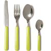 Excelsa Fashion Servizio 24 Posate, Acciaio Inossidabile, Verde