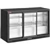 COOL HEAD Vetrina retrobanco refrigerato tre porte scorrevoli - Temperatura positiva - Capacità litri 330 - Cm 135 x 52 x 90 h
