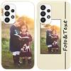 Yoedge Custom Cover Personalizzata Custodia per Samsung Galaxy A33 5G 6,4 Personalizzato con Foto Testi, Silicone Personalizza Case con Immagine Personalizzabili Case per Samsung A33 5G, Bianco Crema