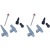 ZEFAL Pack Inflator Kit - Kit di Adattatore Gonfiaggio Bici - Set di Adattatori per Valvole Bici Schrader e Presta - Set di Adattatore per Pompa Bici - Prodotto in Francia