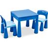 GIODICART Set Tavolo Multifunzione con 2 Sedie per Bambini - Tavolo Gioco