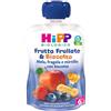 HiPP Frutta Frullata & Biscotto Mela Fragola e Mirtillo con Biscotto, 90g