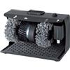 Macchina pulisci scarpe con spazzole rotanti in cotone - Cm 40 x 24 x 24.5 h