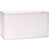 ORION LIGHTSTYLE Paralume in tessuto per presa E27 paralume rettangolare di ricambio per lampada da terra, lampada da tavolo, bianco (32x16x18cm)