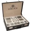 Gerlach 1760 Gerlach Celestia - Set di Posate in Valigetta per 12 Persone, 68 Pezzi, Acciaio Inox, Lavabili in Lavastoviglie, Coltello, Forchetta, Cucchiaio, Cucchiaino