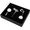 BuyWeek Cavatappi, Set 3 Pezzi Apribottiglie Vino in Lega di Zinco Cavatappi a Forma di Golf per Bar Club