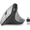 ACT Mouse verticale, 2400 DPI, solo per destrorsi, mouse ergonomico anti-RSI, mouse wireless Bluetooth 5.0 USB C e USB A - 2.4 Ghz, fino a 3 dispositivi - AC5155