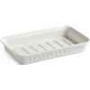 Tatay Portasapone da bagno Bohol, in polipropilene, senza BPA, in plastica riciclata al 100%, bianco. Dimensioni: 14 x 8,5 x 2 cm