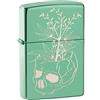 Zippo Accendino, Metallo, Verde, Taglia Unica