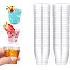 DuDuZui 50 Bicchieri Bianchi in Plastica, 50ml_1.7oz Bicchieri Plastica Trasparente, Grande per Party, Picnic, BBQ, Matrimonio, Festival