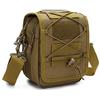 HUNTVP Marsupio Tattico Molle Borsa da Cintura Sportivo Borsetta a Tracolla Uomo Militare per Ciclismo Viaggio Trekking Campeggio Escursionismo, marrone