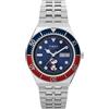 Timex Orologio automatico da uomo Peanuts da 40 mm, cinturino in acciaio inox, quadrante blu, cassa in acciaio inox TW2W47500