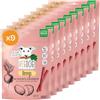VEGDOG Beevys Snack Ipoallergenico per Cani (9 x 80 g) | Aroma Affumicato al Faggio | Premio per Cani Allergici con Barbabietola e Riso