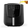 Cecotec Friggitrice ad aria senza olio da 5,5 litri con spray Air Fryer Cecofry Rain M. 1550 W, spray automatico e manuale, pannello di controllo tattile, termostato regolabile, autopulizia, 8 menu