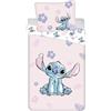 My sweety pop - Parure da letto per bambini - Lilo&Stitch - Stitch - 2 pezzi - Copripiumino - reversibile - 140 x 200 - federa - 70 x 90 cm - cotone - rosa - ragazza