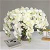 Xshelley 6 orchidee artificiali da 70 cm, 9 teste di fiori Phalaenopsis in lattice, orchidee artificiali, piante a stelo per fai da te, decorazione per la casa e per matrimoni