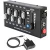 wecan Mini Dimmer Dmx 12 Canali Dmx Controller Centralina Dmx Dimmer Luci Teatro, Centralina Luci Dmx 512 Controller Mixer Luci Dmx512 Console per Luci da Palco, Dmx Control Board per Luci di Scena