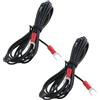 Be In Your Mind 2 Pezzi Di Filo Di Terra Per Giradischi Fonografo - Filo Di Terra HiFi Da 2 M Con Cavo 18 AWG E Connettori A U Da 5 mm Per Giradischi A Cartuccia Magnetica