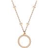 SOFIA MILANI - Collana da Donna in Argento 925 - Placcata in Oro Rosa - Ciondolo a Cerchio Sfera - N0406