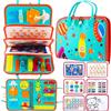 fuzhik Busy Board - Giochi Bambini 2 3 Anni - Giochi Montessori 1 Anno - Giochi Educativi 3 4 5 Anni - Pannello Sensoriale Montessori - Regalo (Verde)