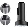 XoeLLe Rubinetto Cucina, Rubinetto Cucina Con Doccetta Estraibile, 2 Modalità Prolunga Rubinetto Cucina, Rompigetto Rubinetto Cucina, Testina di Ricambio per Lavello Cucina Universale (Nero)