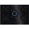 AEG HKB75453NB Piano cottura Gas on Glass 8000 Flamelight 75 cm, Cristallo Nero