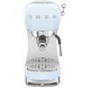 Smeg, Macchina da Caffè Espresso Manuale ECF02PBEU, Sistema Thermoblock, Lancia a Vapore, 4 Funzioni Espresso, Vassoio Removibile, Portafiltro, Serbatoio Acqua 1 L, Dimensioni Compatte, 1350W, Azzurro