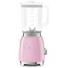 Smeg, Frullatore da Tavolo BLF03PKEU 1,5 L, 4 Velocità, 4 Funzioni Smoothie, Pulse, Tritaghiaccio e Autopulizia, Blocco Motore e Tappo Dosatore, Base Antiscivolo, Avvolgicavo Integrato, 800W, Rosa