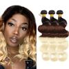 Hxxcoup Blonde Bundles Extension Tessitura Capelli Veri Body Wave Bundles Human Hair Biondo Tessitura 3 Bundles 100% Brazilian Remy Hair Grade 8A Capelli Umani Ricci 14 16 18 Pollici