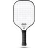 OZO Pickleball - Spark Racchetta Potenza per Principianti - Superficie in Fibra di Carbonio (Bianco)
