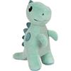 Small Foot Foot-12686 Amichevole T. Rex Dinosauro Verde Dino, 17 cm, Tessuto a Coste, Stoffa Come ausilio per la Nanna, Animale di Peluche per Bebè e Bambini Piccoli, 12686, Colore Coloured