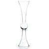 WGVI WGV Vaso a tromba aperto 15,2 cm, altezza 61 cm, base 15,2 cm, vaso latour reversibile trasparente per feste di nozze, fiori, centrotavola, decorazioni per la casa, con 1 pezzo