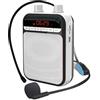 tonguk Amplificatore vocale portatile, amplificatore megafono con microfono Altoparlante Bluetooth personale per insegnanti Guide turistiche Istruttori, per esterni/interni