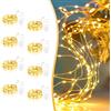 Liuyife 8 Pezzi Da 2 Metri 2 Corde Di Luce Decorativa Bianca Calda, 20 Mini Filo Di Rame a Filo Rame, Luce Notturna Impermeabile, Adatto per Fai -Da -Te, Festival Di Natale, Decorazione Interna Ed Esterna