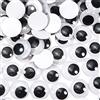 TOAOB THE ONE AND ONLY BABY TOAOB 30 Pezzi Occhi Adesivi 35 mm Rotondo Plastica Mobili Autoadesivi Wiggle Finti Occhietti per Lavoretti Fai da Te Scrapbooking Artigianato Bambole Pupazzi Accessori Bianco Nero