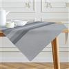 Kiatuniya Tovaglia Quadrata Strisce Blu Grigio Tavolo Centrotavola Moderna Tovaglie Copri Tavolo da Interno Elegante per Cucina Ristorante Giardino Esterno Feste 85 x 85 cm