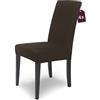 sh SCHEFFLER-HOME LIVE HOMESTYLE SCHEFFLER-HOME Housse de chaise élastique « Mia » en microfibre/lot de 4 / marron/housse de chaise élégante/revêtement pour chaises et sièges
